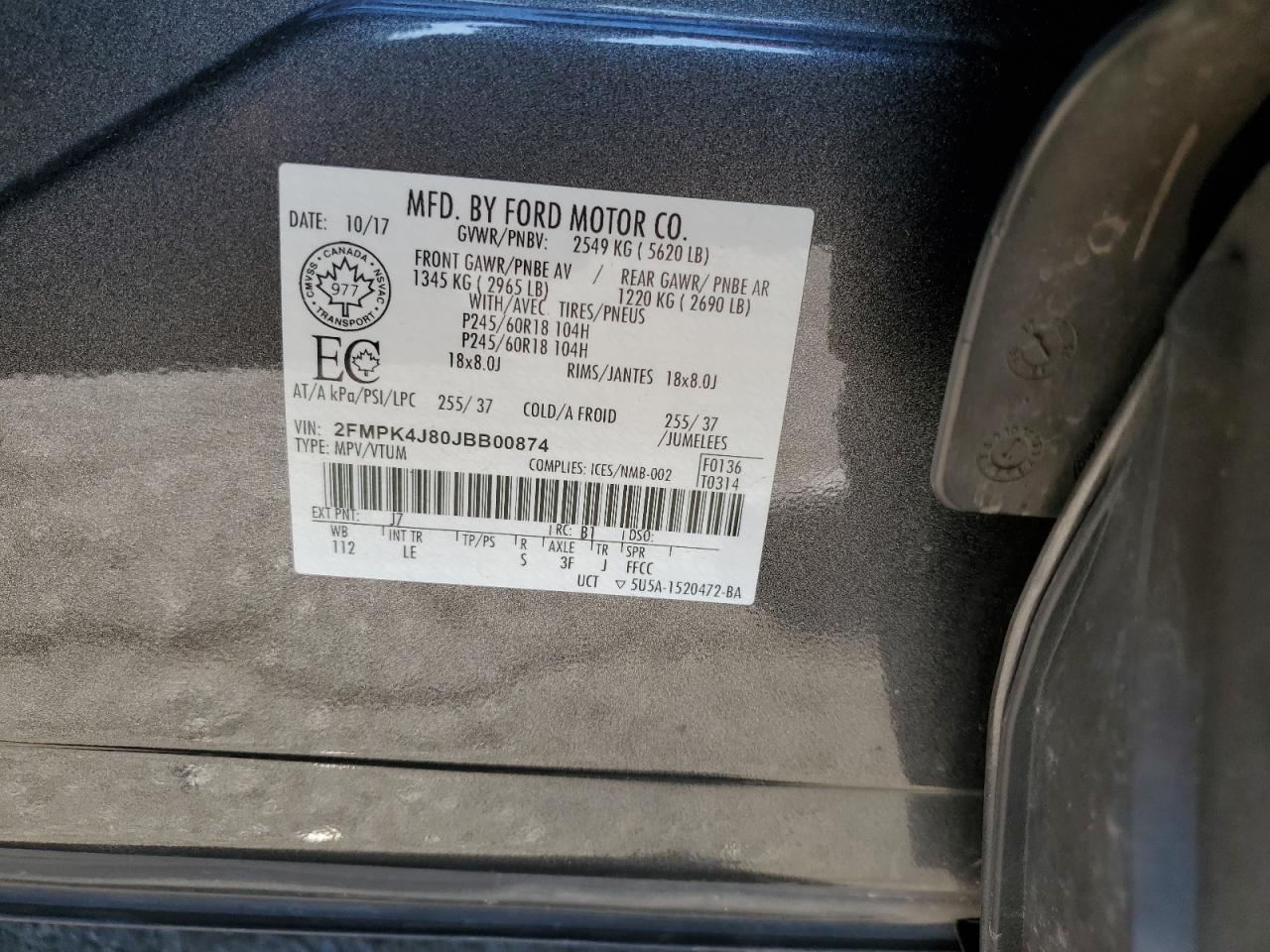 2018 Ford Edge - Image 13