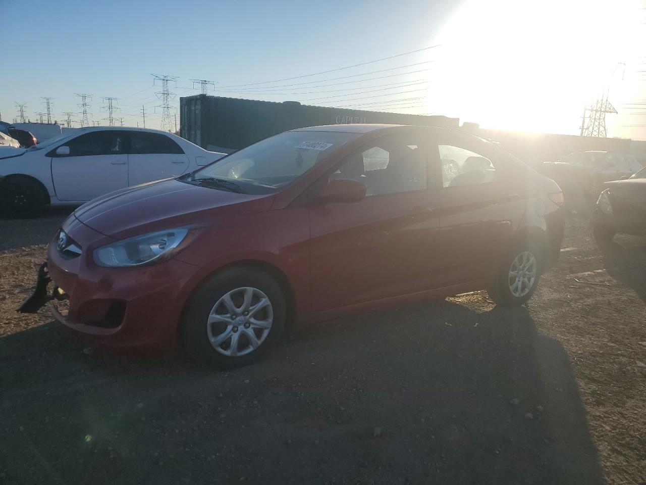 VIN KMHCT4AE0EU619568 2014 HYUNDAI ACCENT no.1