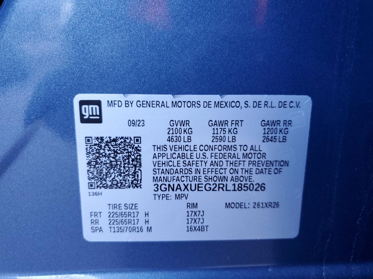 3GNAXUEG2RL185026 2024 CHEVROLET EQUINOX - Image 13