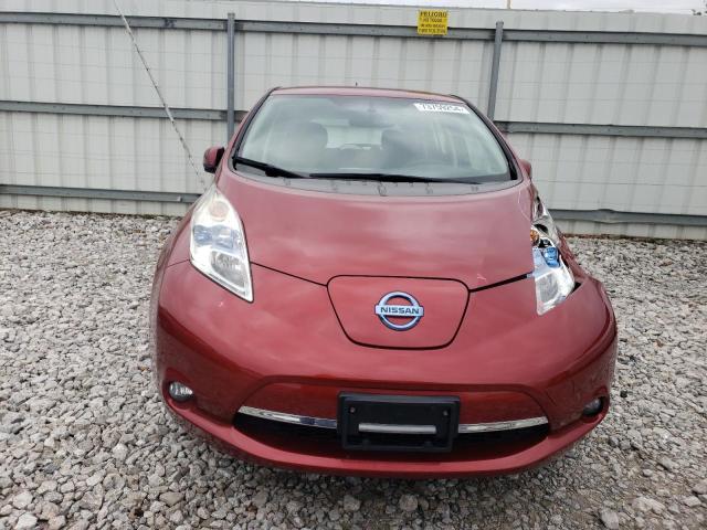 Hatchbacks NISSAN LEAF 2015 Red