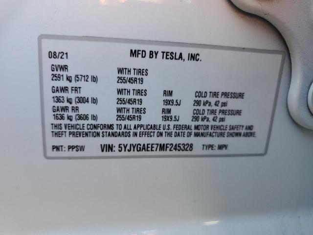 5YJYGAEE7MF245328 Tesla Model Y  14