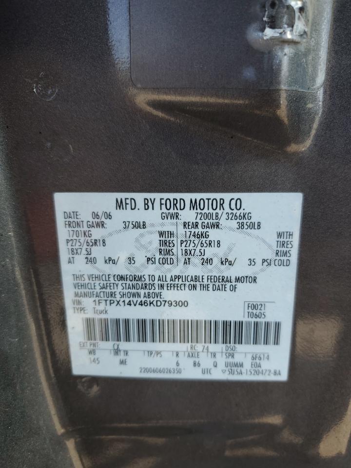 1FTPX14V46KD79300 2006 Ford F150