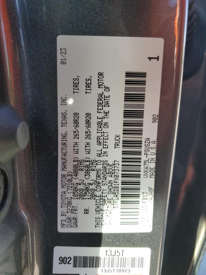 5TFLA5DB1PX073737 2023 Toyota Tundra Crewmax Sr