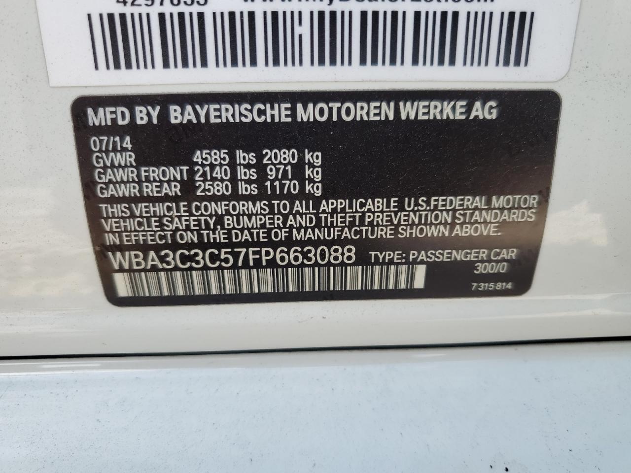 2015 BMW 3er - Image 12
