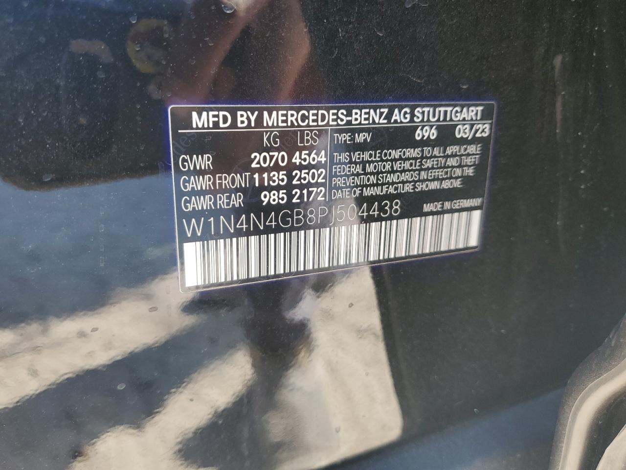 2023 Mercedes-Benz Gla 250 VIN: W1N4N4GB8PJ504438 Lot: 75268784