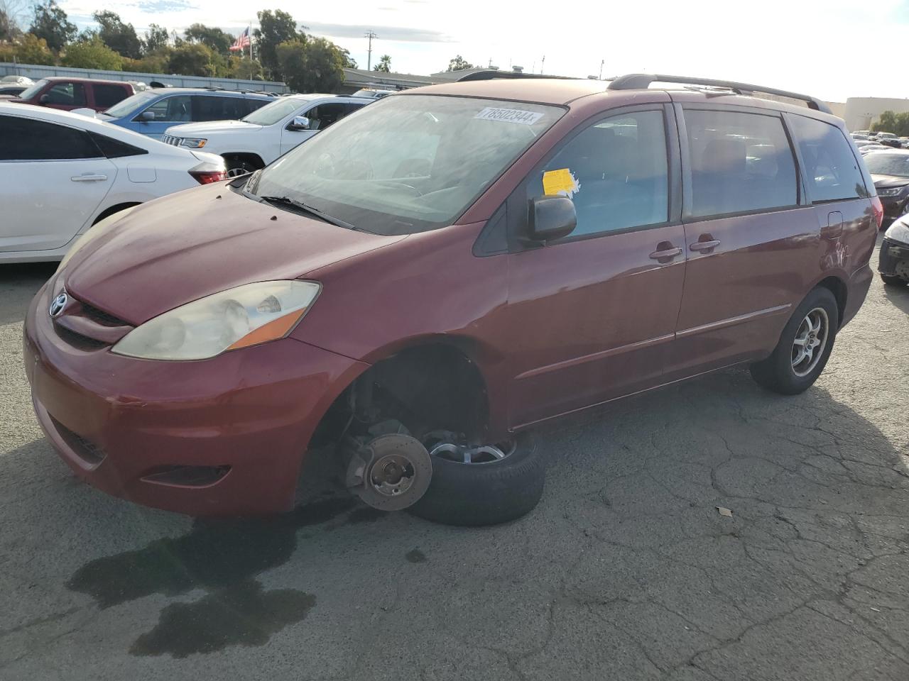 2007 Toyota Sienna Ce VIN: 5TDZK23C97S041348 Lot: 78502344