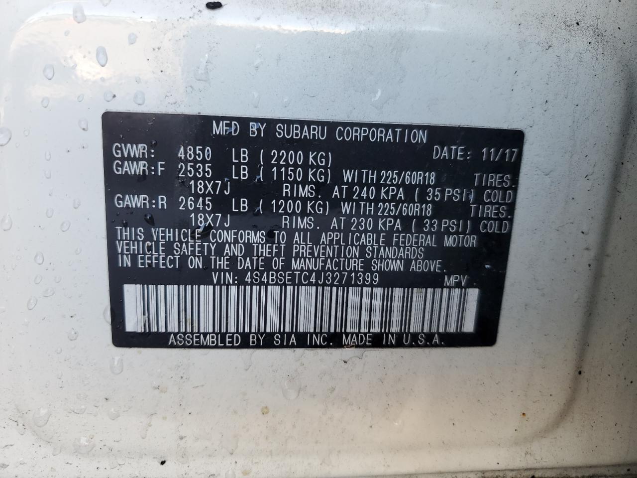 2018 Subaru Outback - Image 14