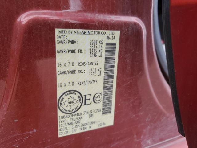 2014 NISSAN FRONTIER SV