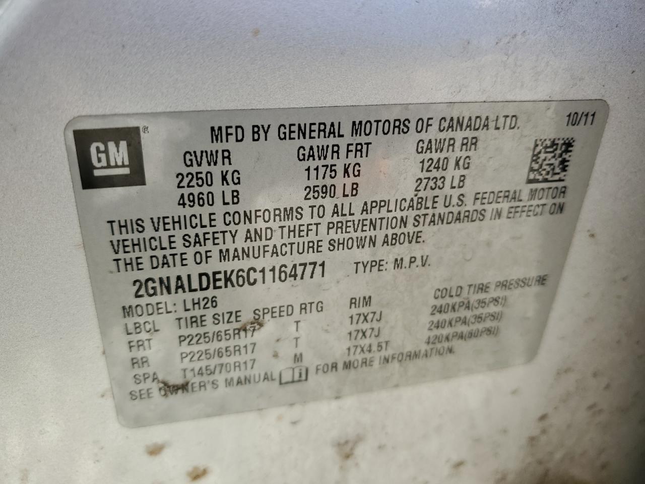 2012 Chevrolet Equinox - Image 12