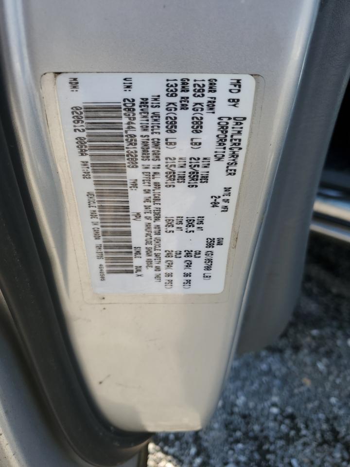 2005 Dodge Grand Caravan Sxt VIN: 2D8GP44L05R132809 Lot: 74516634