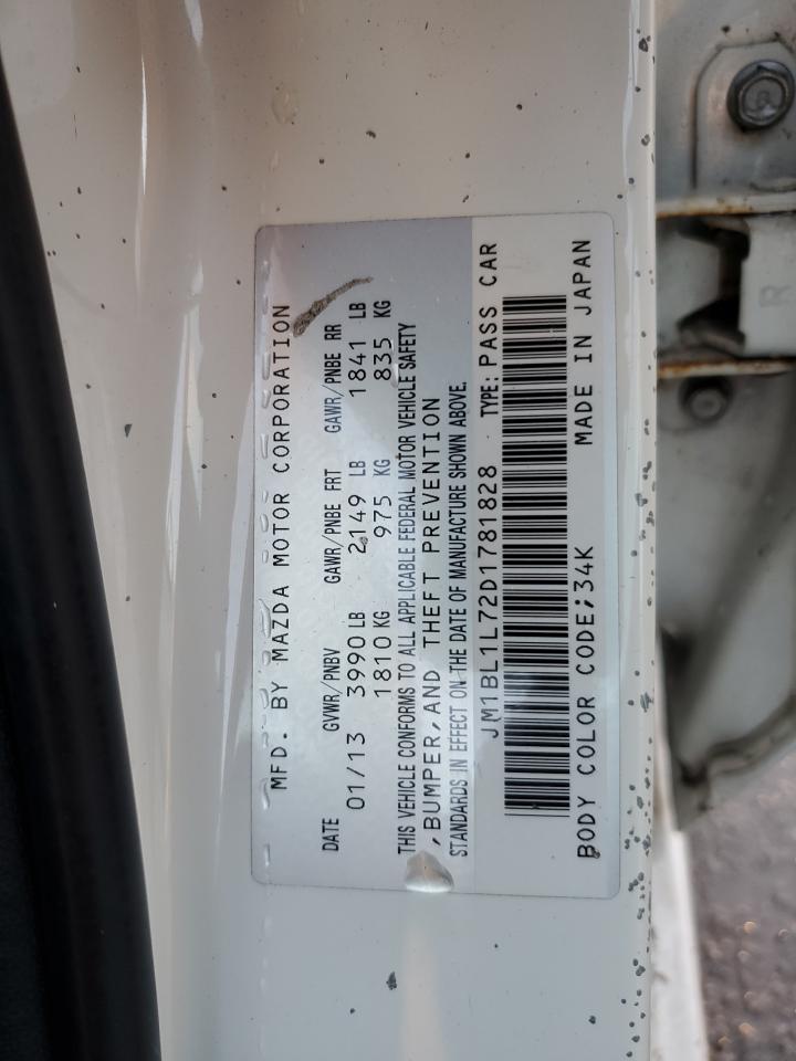 JM1BL1L72D1781828 2013 Mazda 3 I