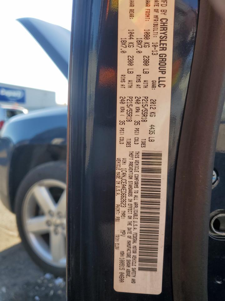 2014 Jeep Compass Latitude VIN: 1C4NJCEA4ED662623 Lot: 77433264