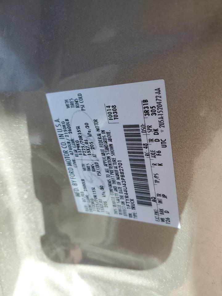 2003 Ford Ranger Super Cab VIN: 1FTYR44U43PB82701 Lot: 71254244