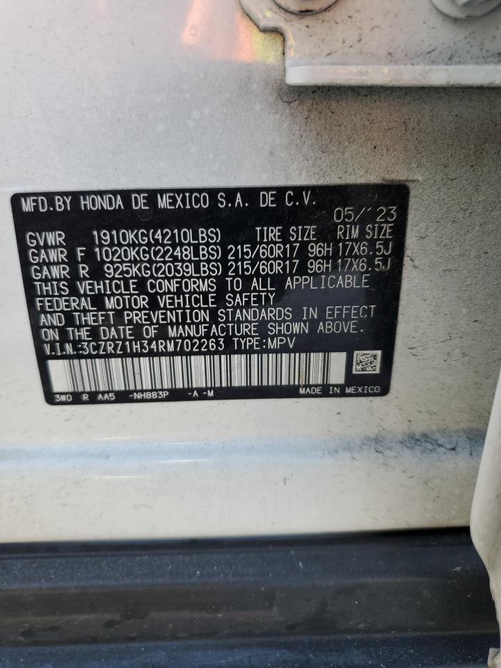 3CZRZ1H34RM702263 2024 Honda Hr-V Lx