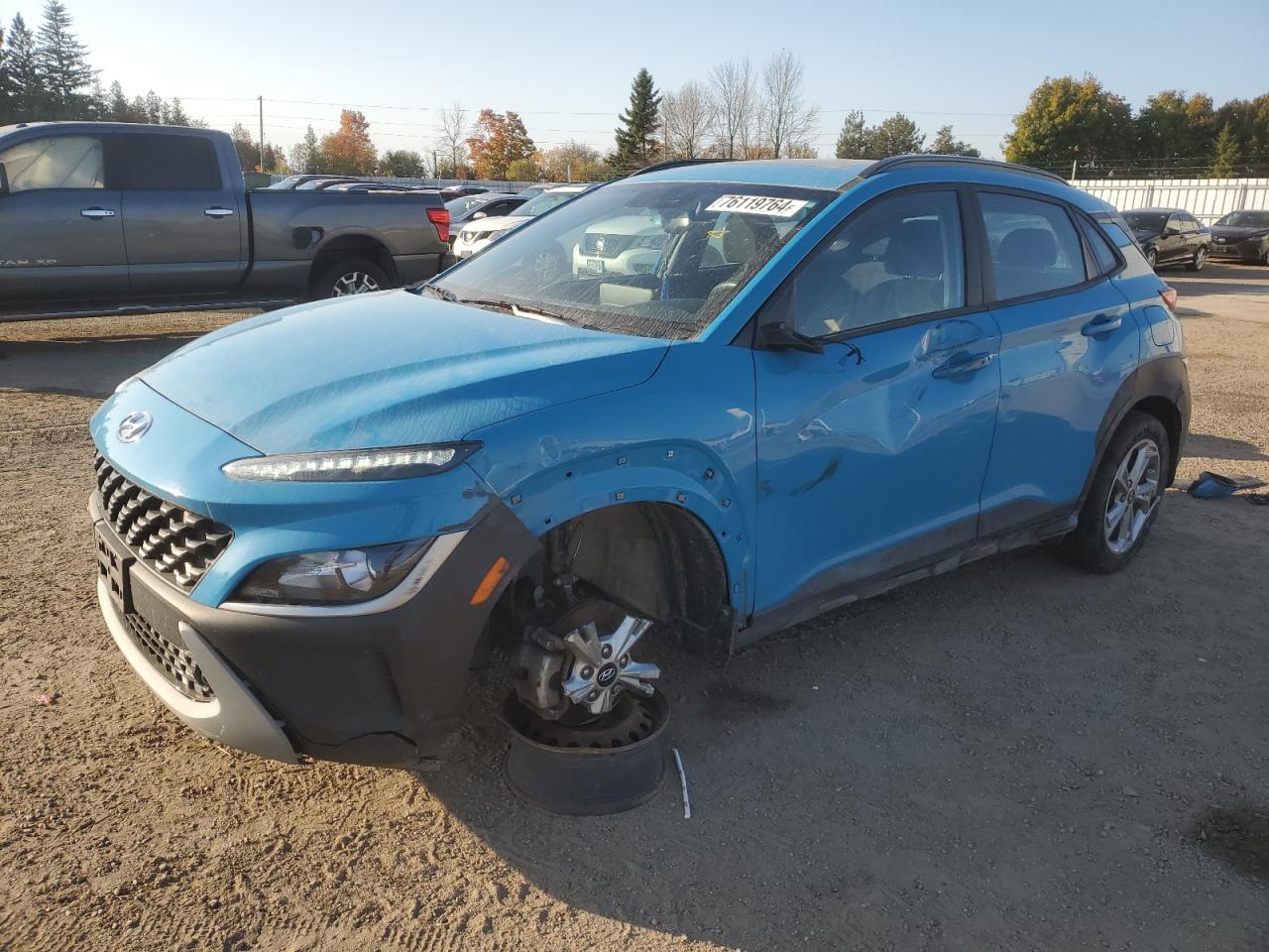 2022 Hyundai Kona Sel VIN: KM8K2CAB7NU868884 Lot: 76119764