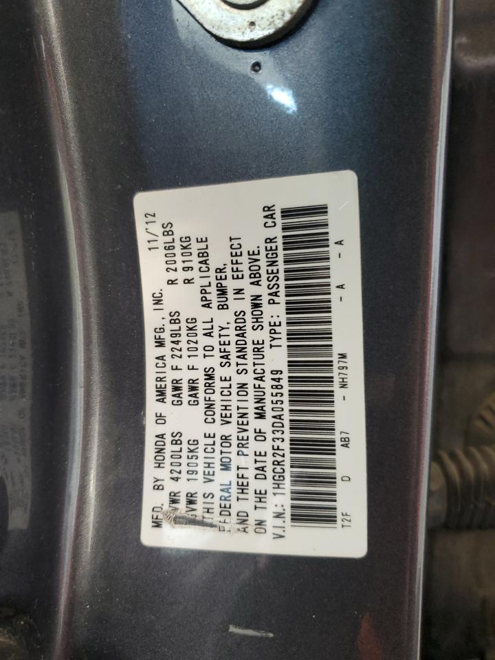 1HGCR2F33DA055849 2013 Honda Accord Lx