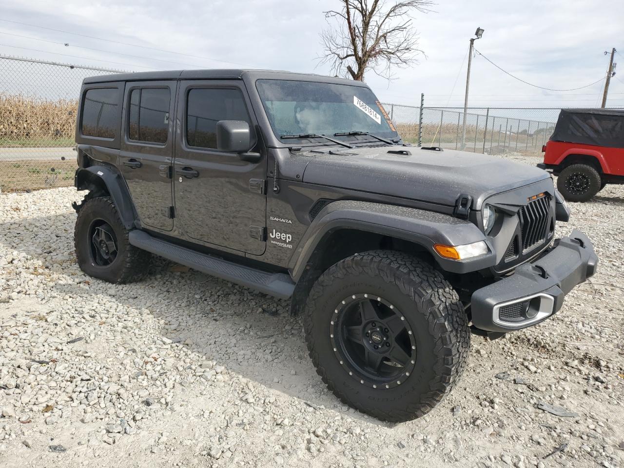 2018 Jeep Wrangler Unlimited Sahara VIN: 1C4HJXENXJW325802 Lot: 76881814