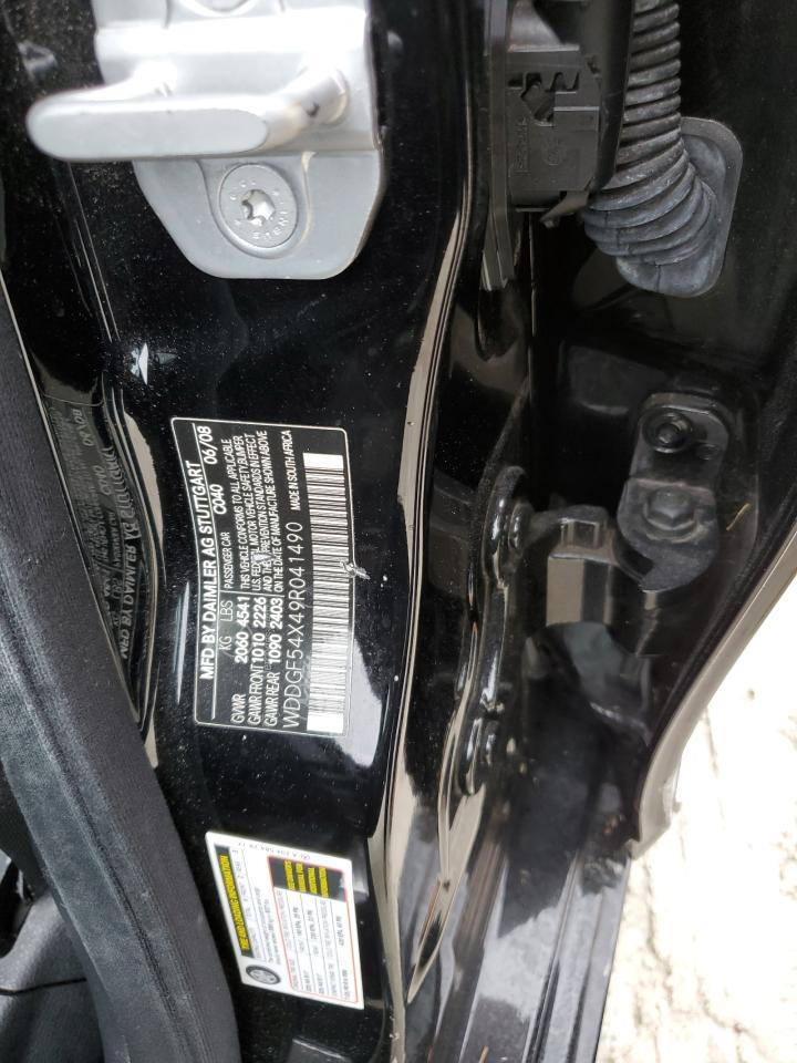 2009 Mercedes-Benz C 300 VIN: WDDGF54X49R041490 Lot: 74190334