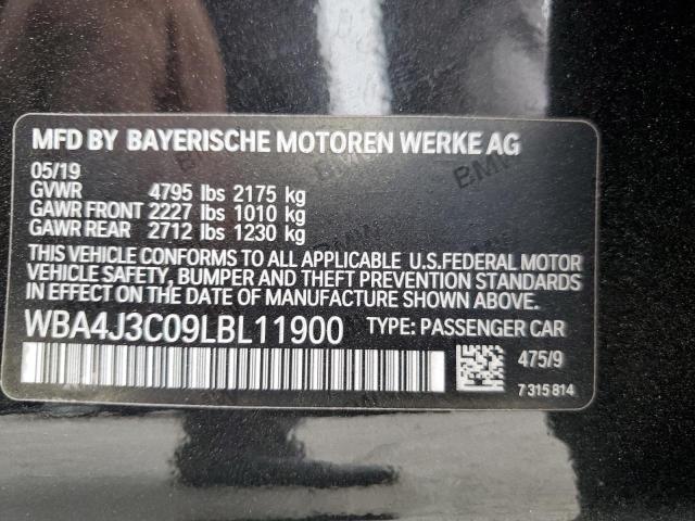 WBA4J3C09LBL11900 BMW 4 Series 430XI GRAN 13