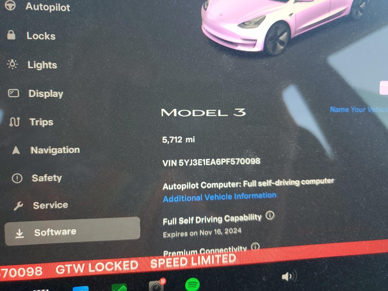 5YJ3E1EA6PF570098 2023 Tesla Model 3