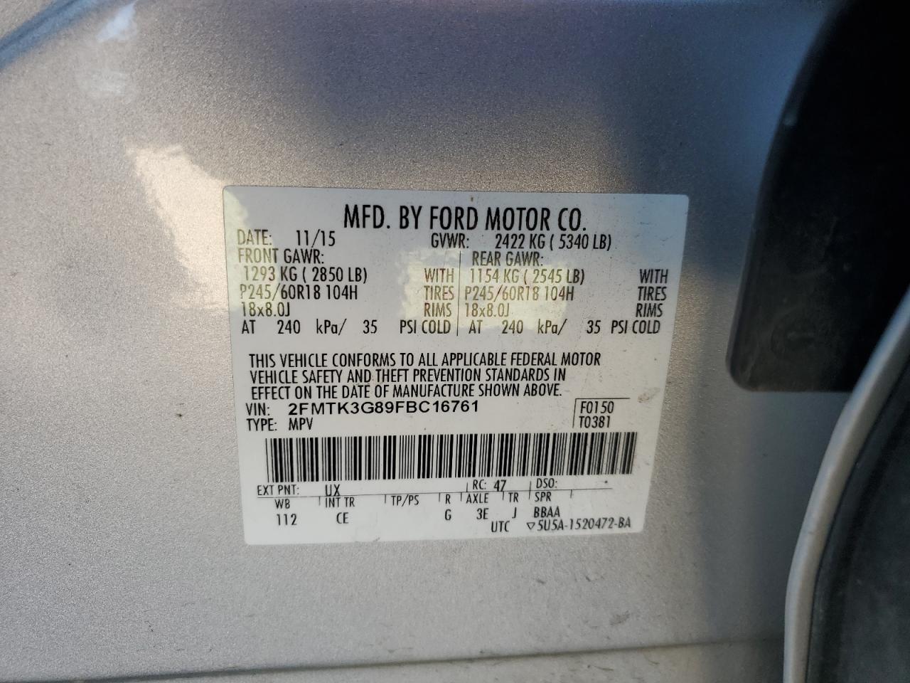 2015 Ford Edge - Image 13