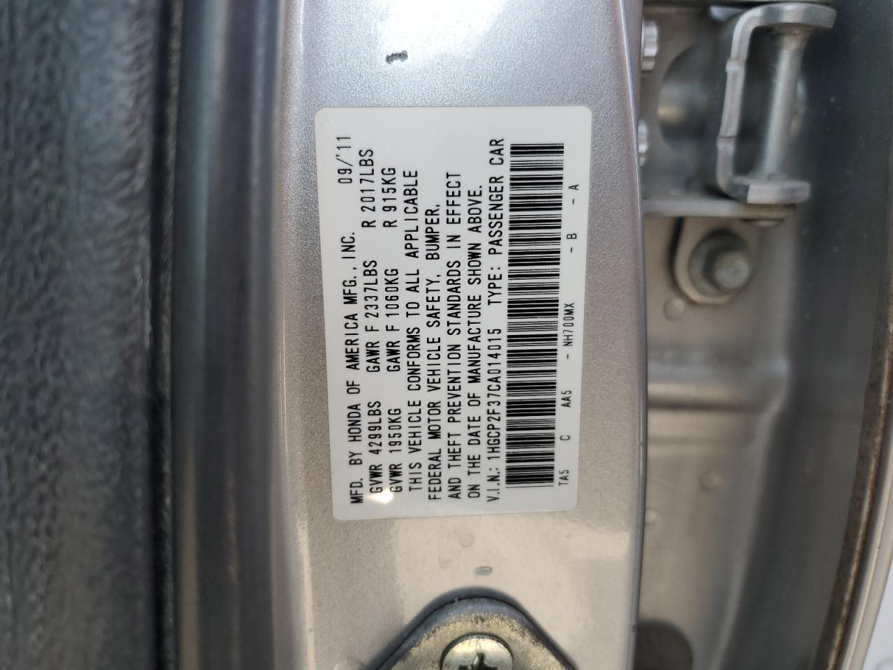 2012 Honda Accord - Image 13