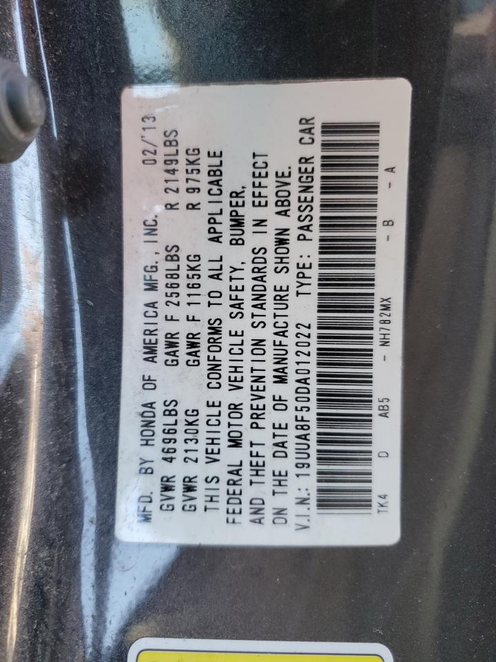 2013 Acura Tl Tech VIN: 19UUA8F50DA012022 Lot: 78219054