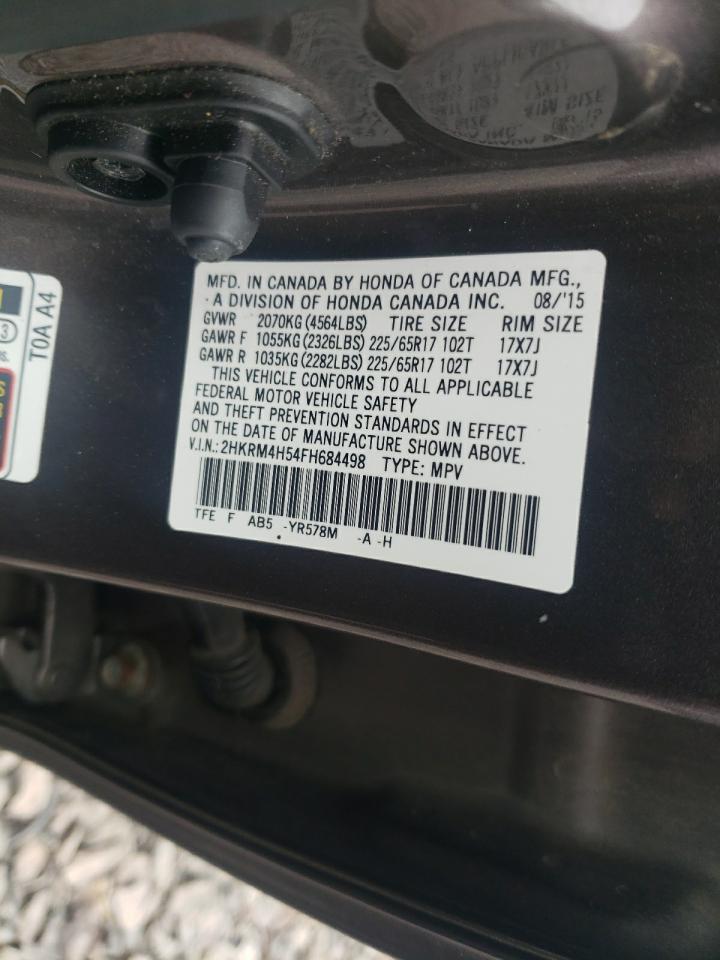 2HKRM4H54FH684498 2015 Honda Cr-V Ex