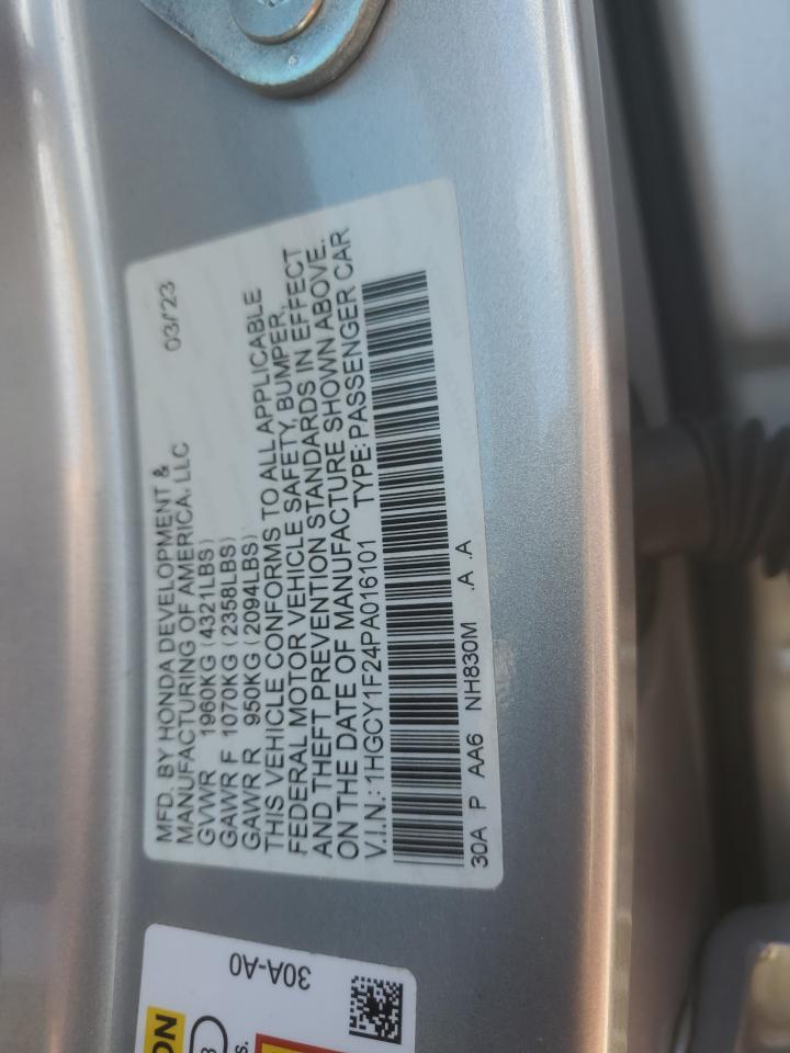 1HGCY1F24PA016101 2023 Honda Accord Lx