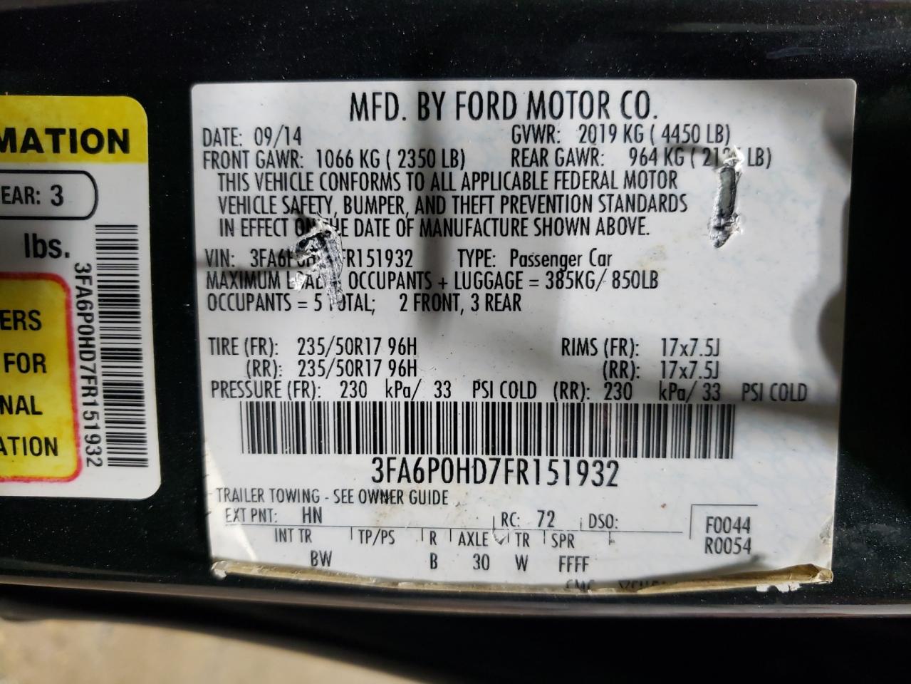 2015 Ford Fusion - Image 14