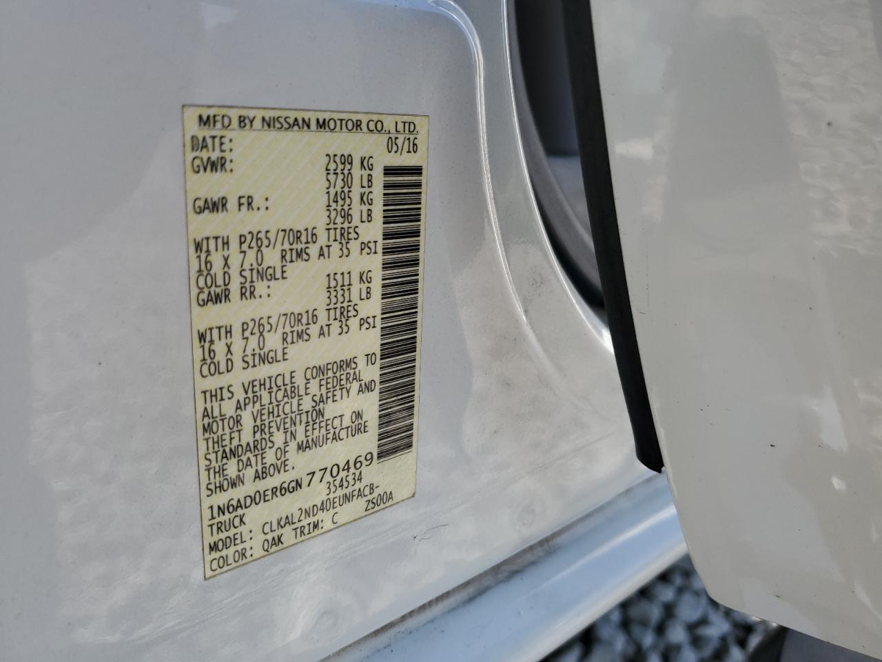 2016 Nissan Navara (Frontier) - Image 14