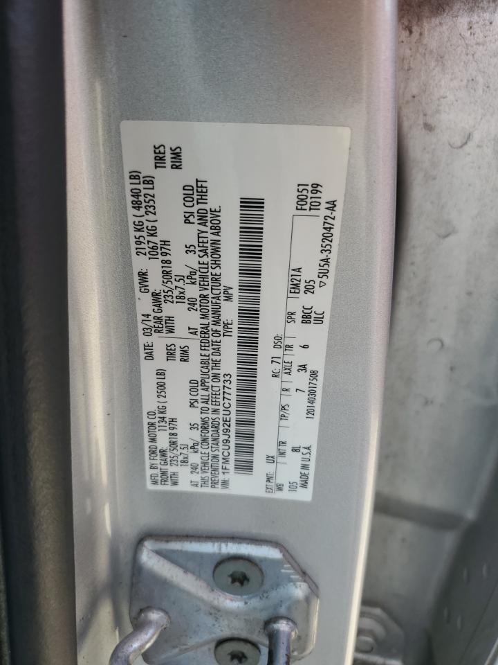 1FMCU9J92EUC77733 2014 Ford Escape Titanium