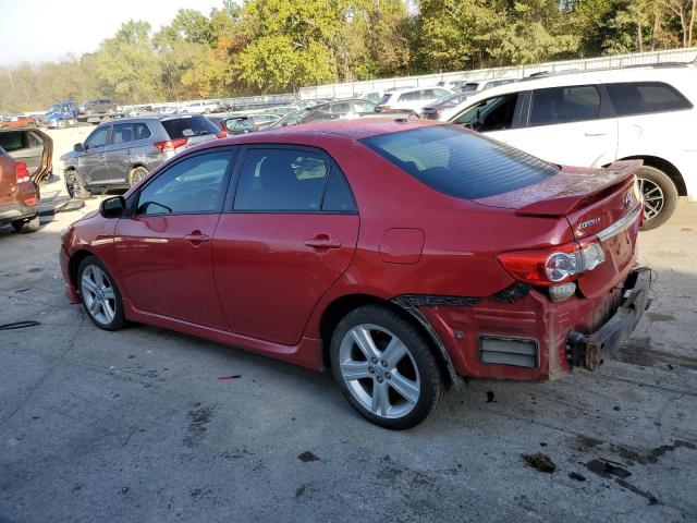  TOYOTA COROLLA 2013 Red