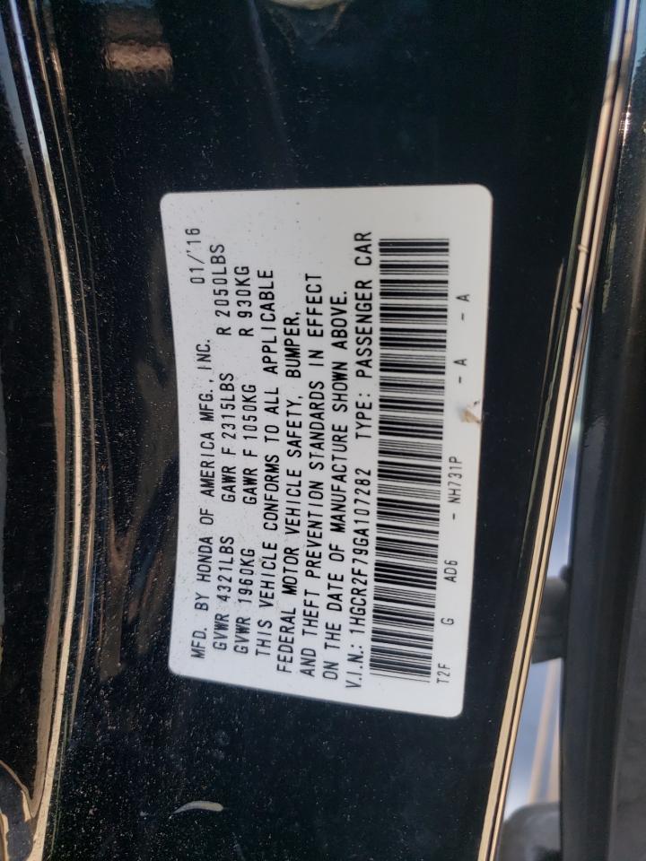 1HGCR2F79GA107282 2016 Honda Accord Ex