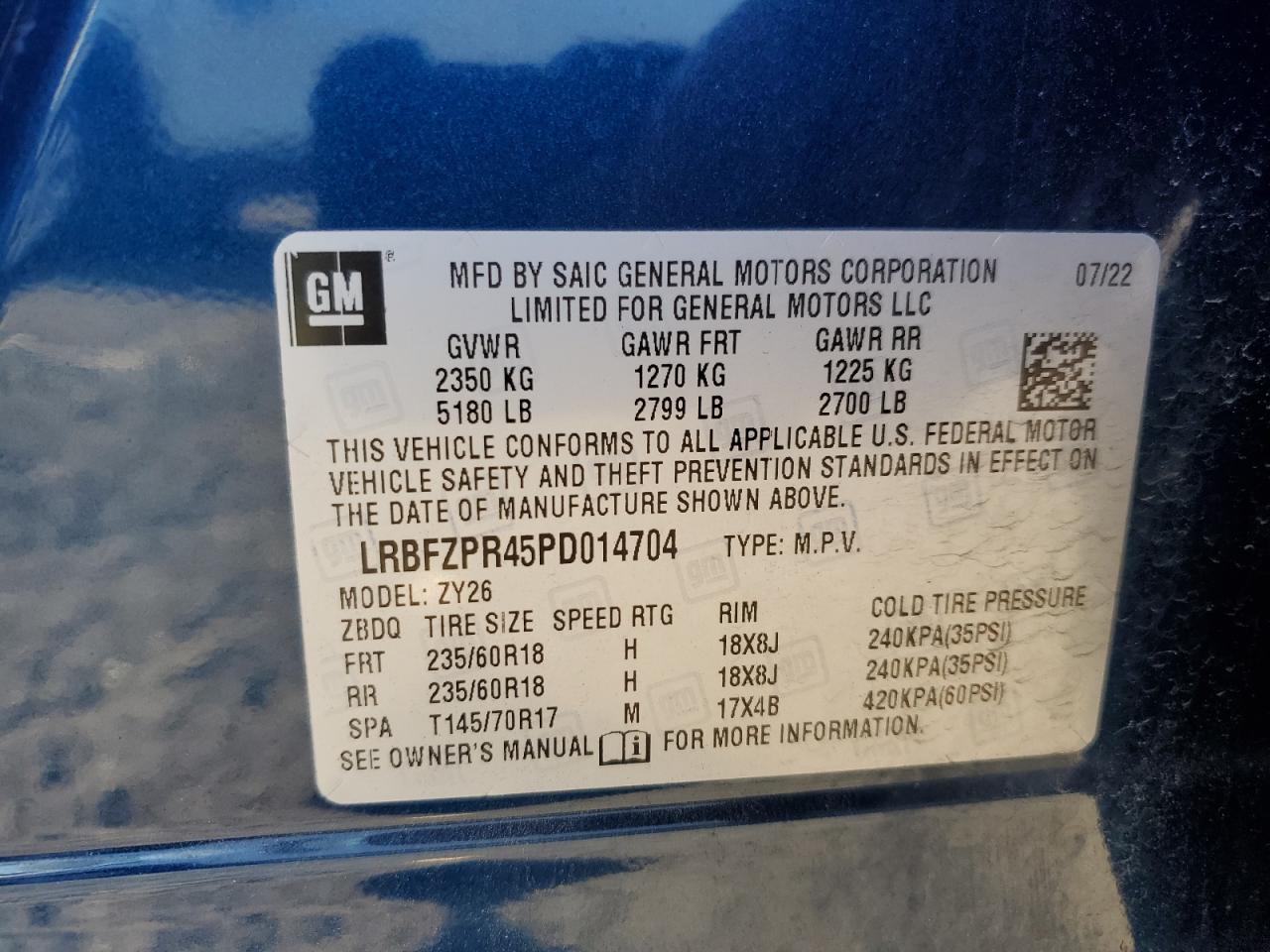 2023 Buick Envision Essence VIN: LRBFZPR45PD014704 Lot: 75715334