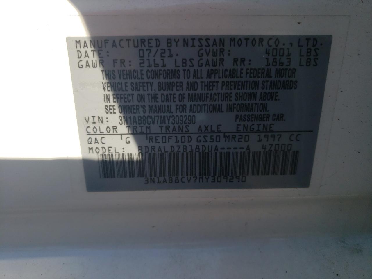 2021 Nissan Sentra - Image 12