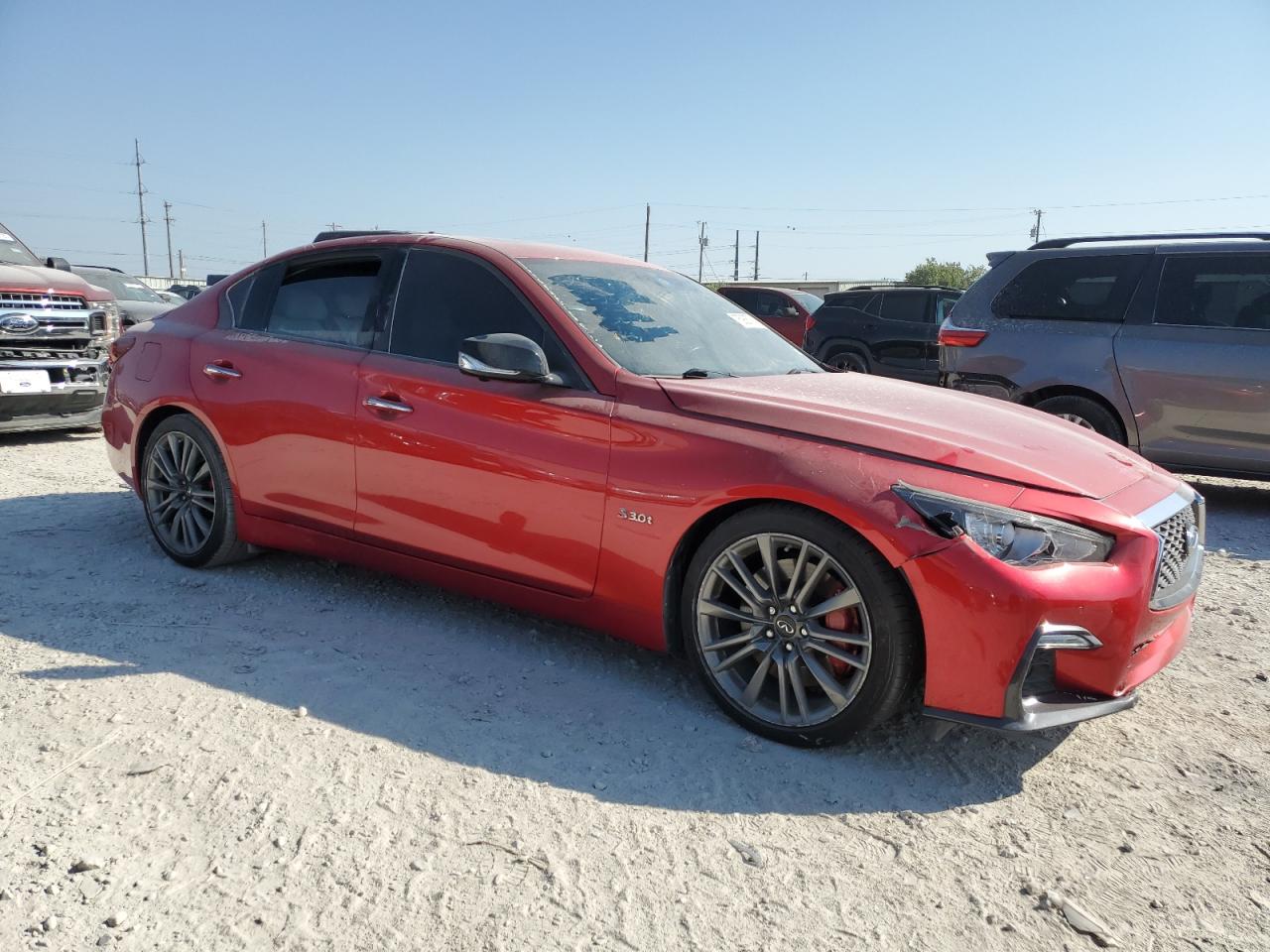 2019 Infiniti Q50 Red Sport 400 VIN: JN1FV7AP9KM780028 Lot: 75926724