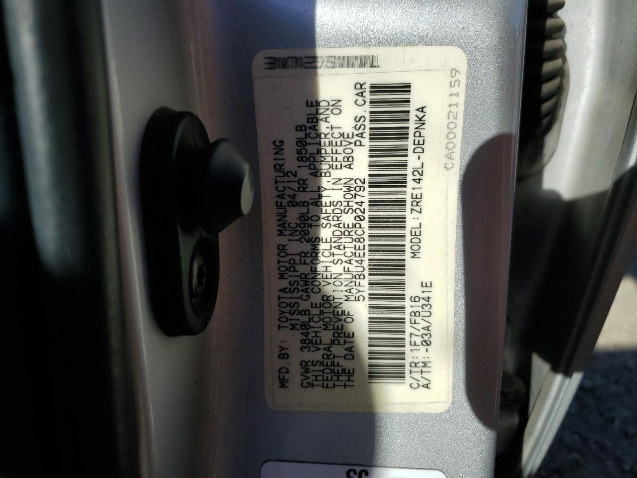 2012 Toyota Corolla - Image 12