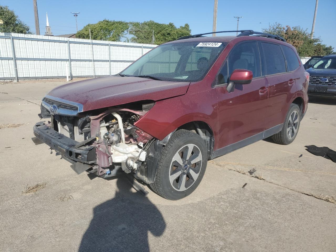 2017 Subaru Forester 2.5I Premium VIN: JF2SJAGC3HH525371 Lot: 75924124