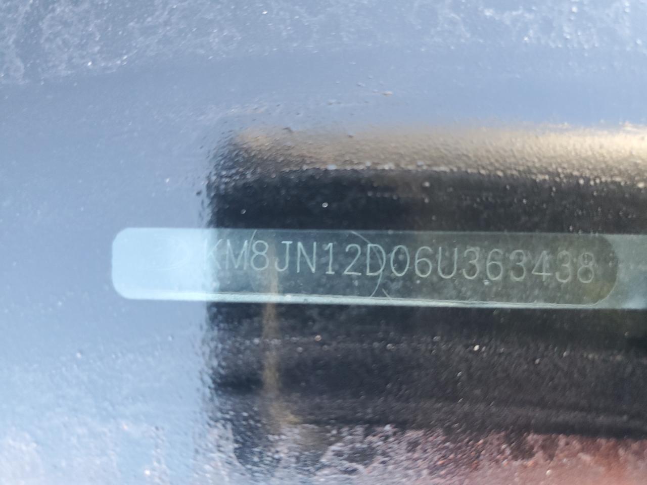 2006 Hyundai Tucson Gls VIN: KM8JN12D06U363438 Lot: 78257654