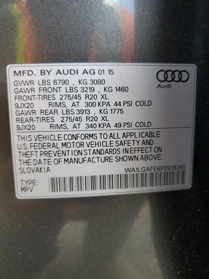 WA1LGAFE6FD015261 2015 AUDI Q7 - Image 13