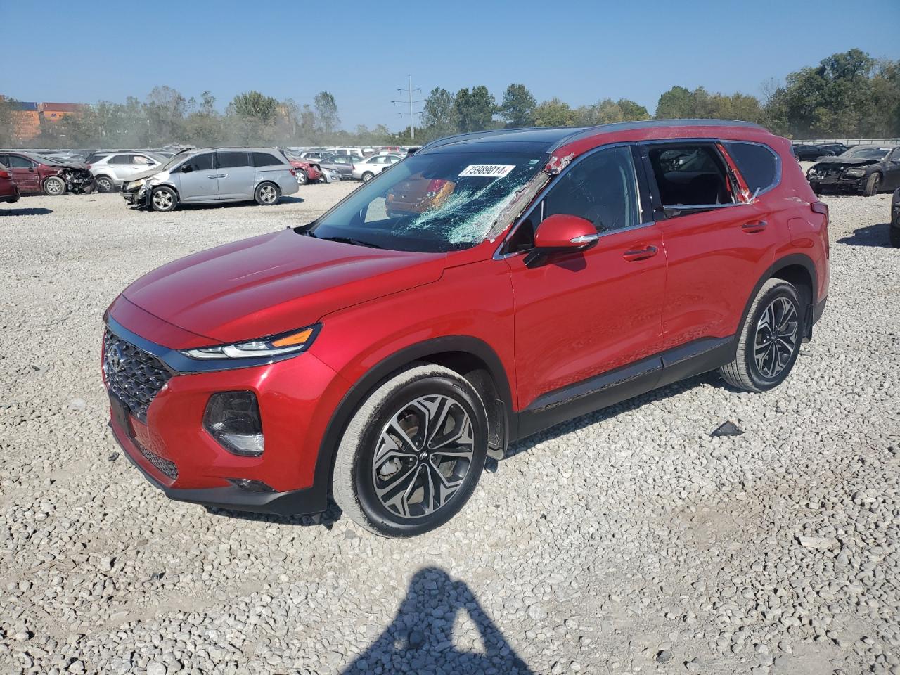 2020 Hyundai Santa Fe Limited VIN: 5NMS5CAA3LH281217 Lot: 75989014