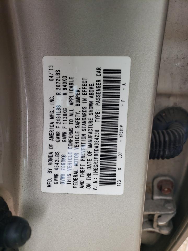 1HGCR3F86DA034236 2013 Honda Accord Exl