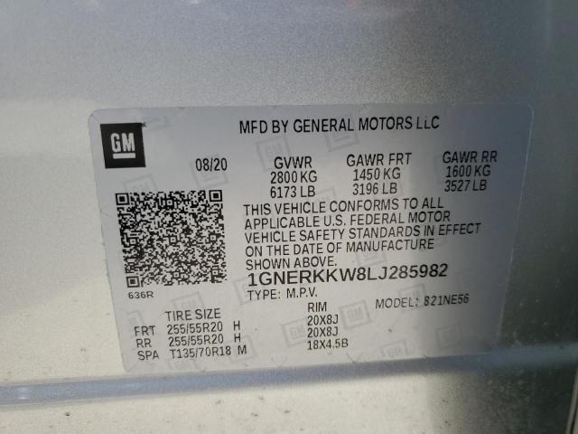 1GNERKKW8LJ285982 Chevrolet Traverse P 14