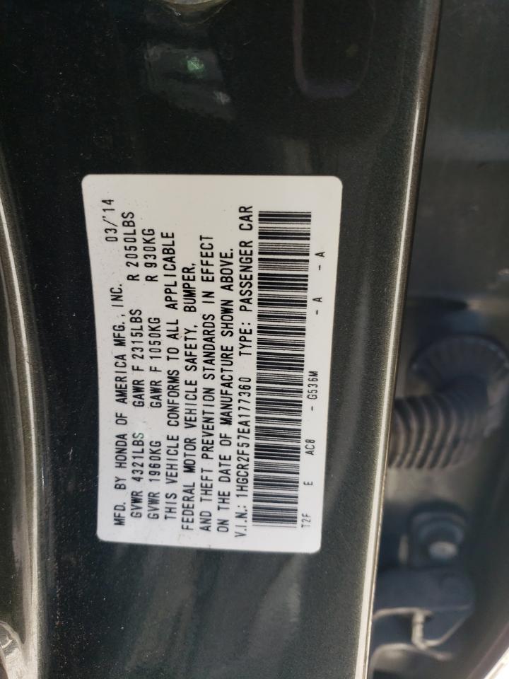 1HGCR2F57EA177360 2014 Honda Accord Sport