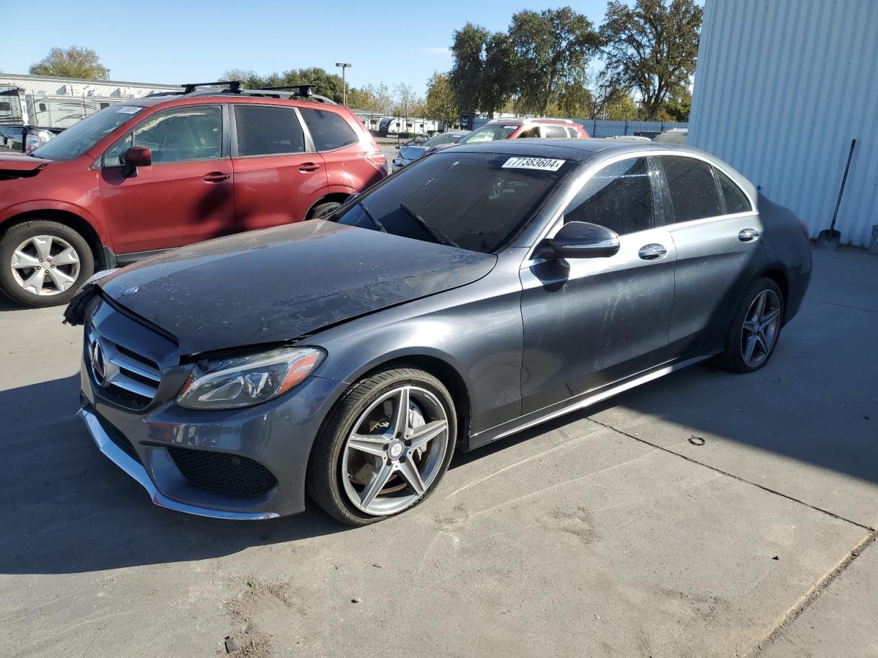 VIN 55SWF4KB9FU014017 2015 MERCEDES-BENZ C-CLASS no.1