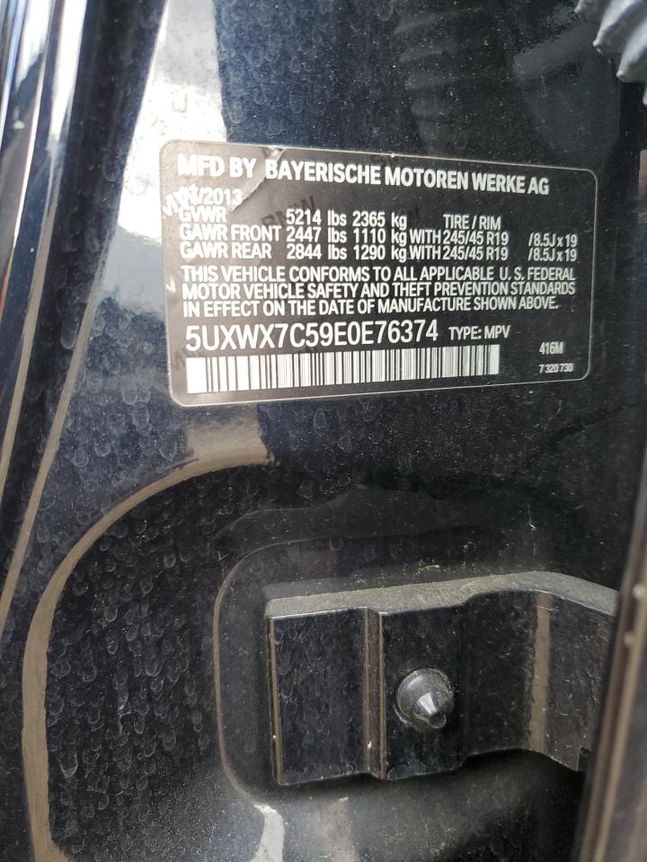 VIN 5UXWX7C59E0E76374 2014 BMW X3 no.13