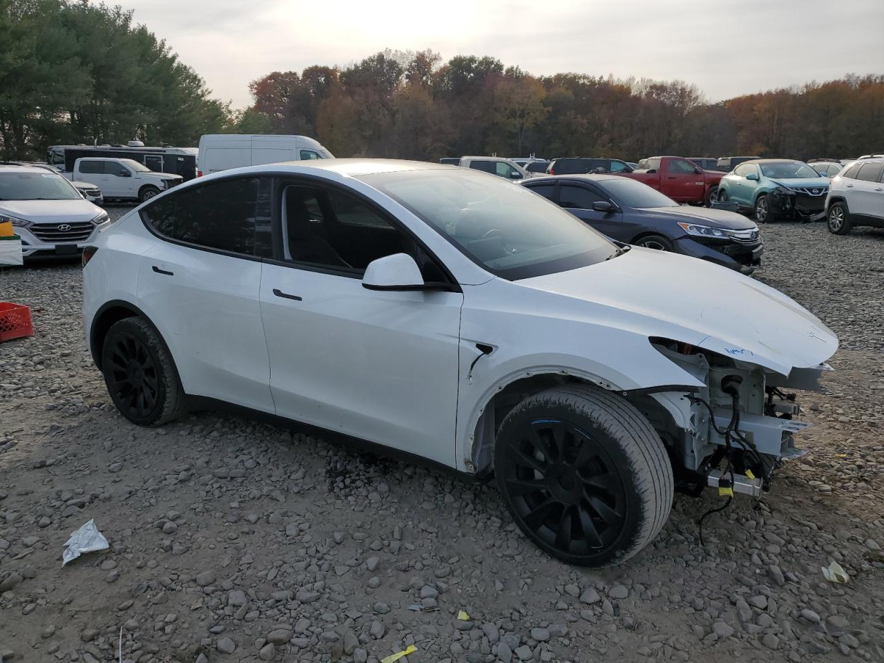 VIN 7SAYGDEE8NA010522 2022 TESLA MODEL Y no.4