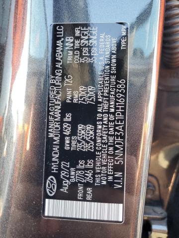 5NMJF3AE1PH169386 Hyundai Tucson SEL 14