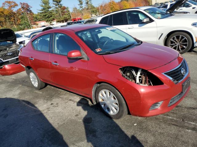 Sedans NISSAN VERSA 2012 Red